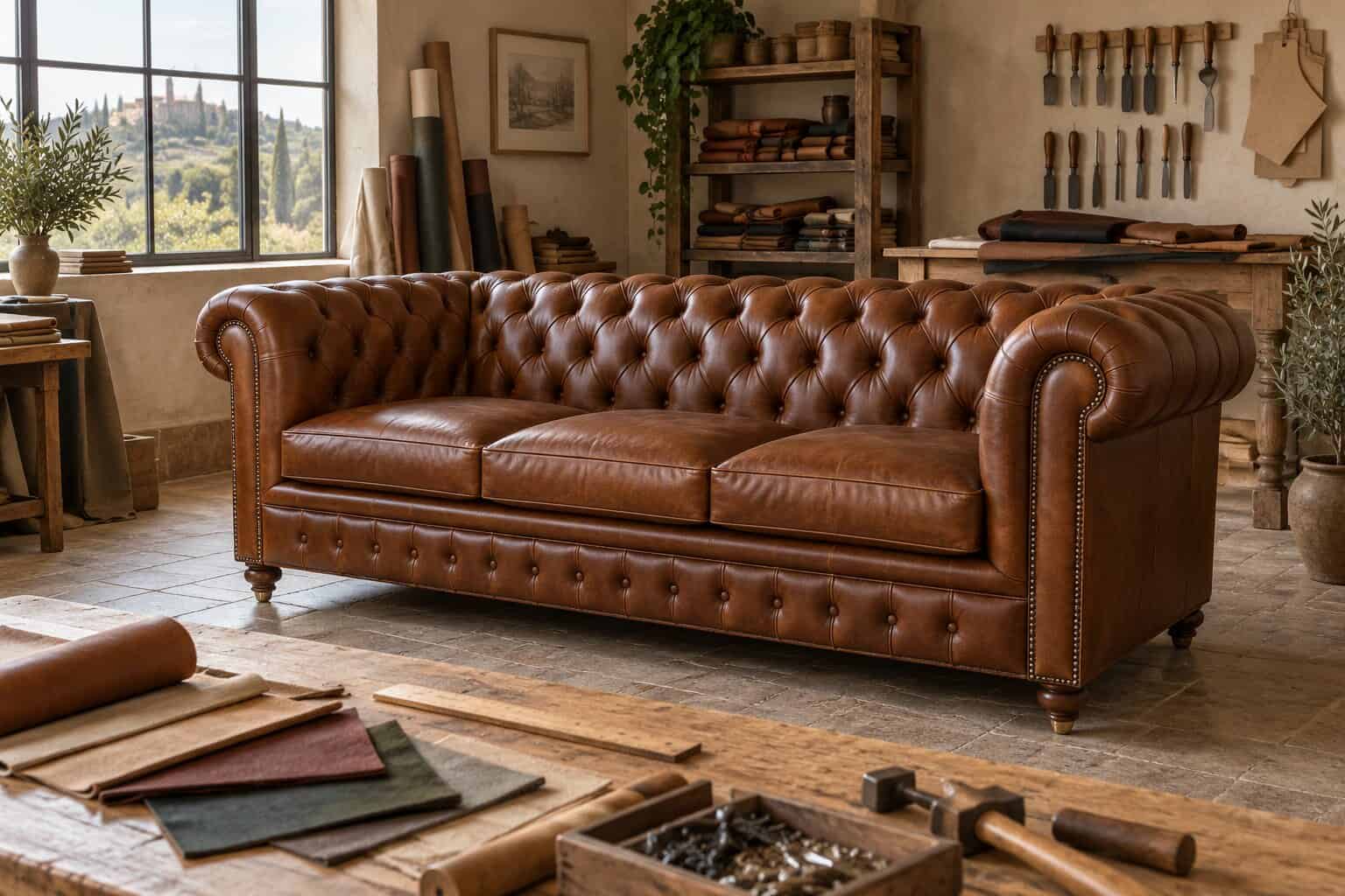 Divano Chesterfield su misura: cosa personalizzare senza perdere proporzioni e comfort